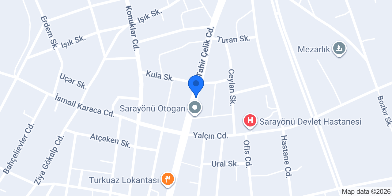 MERKEZ ÇAY SALONU konumu