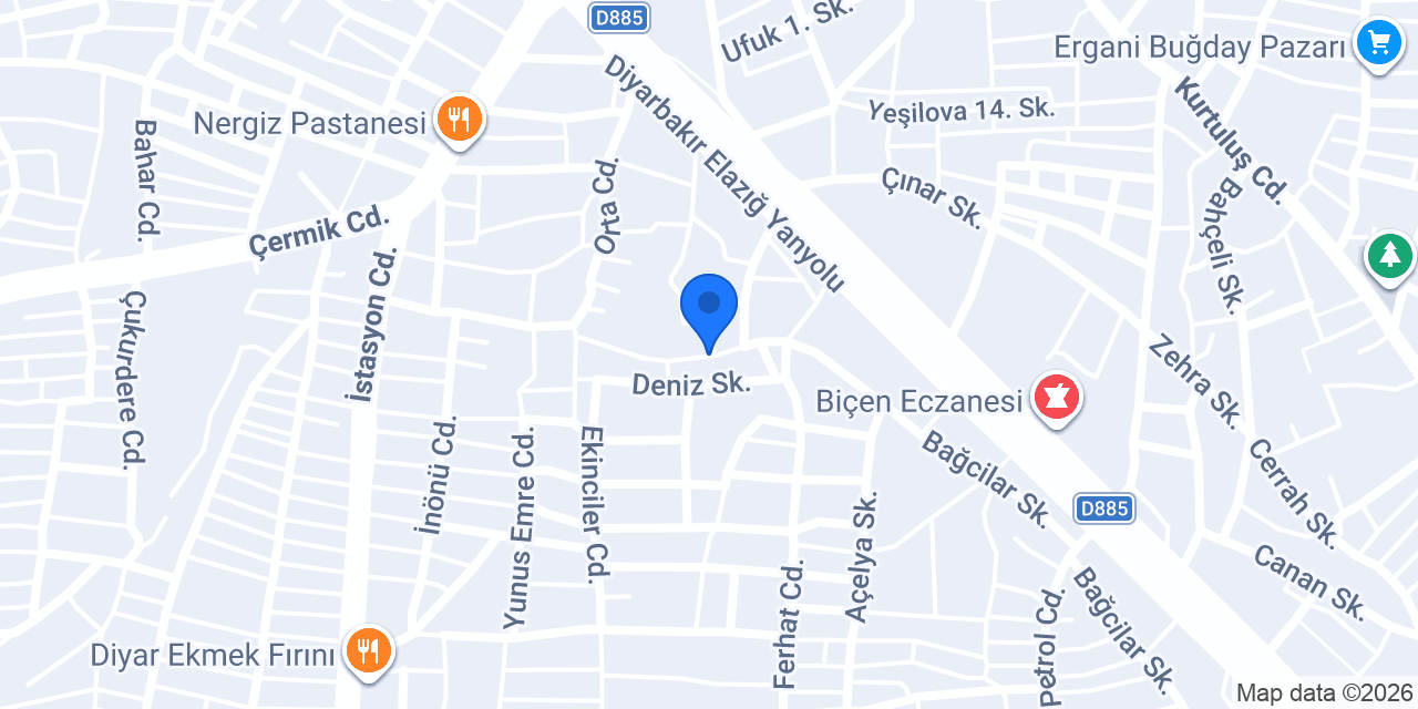 Mavi Yeşil Eczanesi konumu