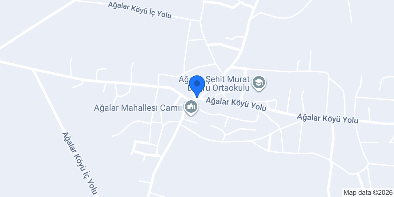 Ağalar Köyü Muhtarlığı konumu