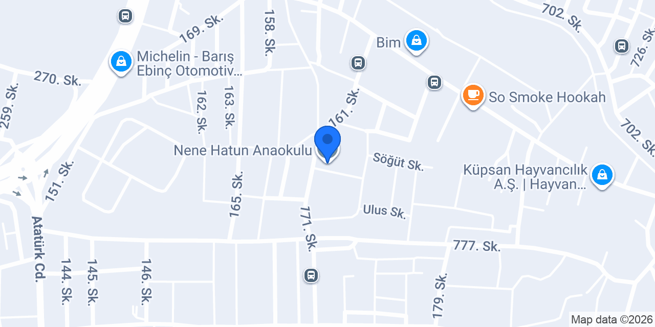 Nene Hatun Anaokulu konumu