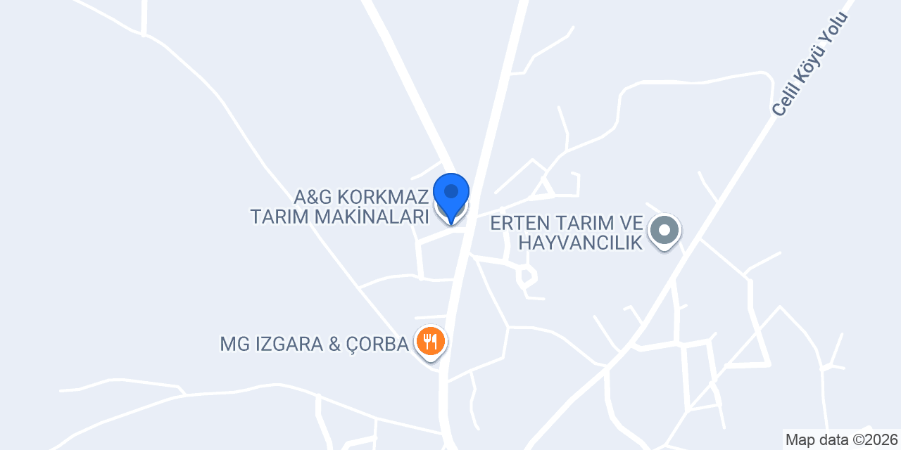 A&G KORKMAZ TARIM MAKİNALARI konumu