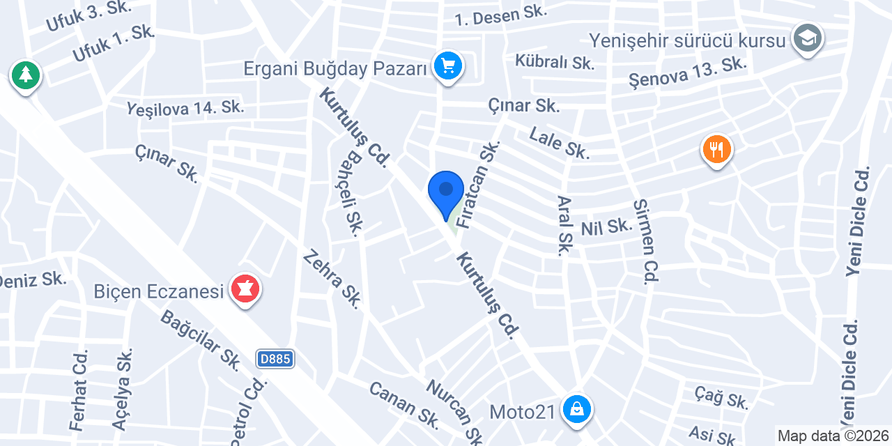 ERGANİ BARIŞ YAPI İNŞ konumu