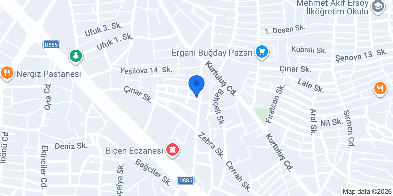 DERGAH EKMEK FIRINI konumu