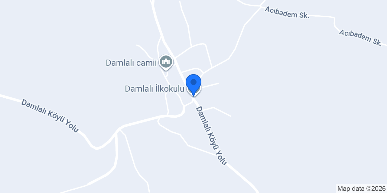 Damlalı İlkokulu konumu