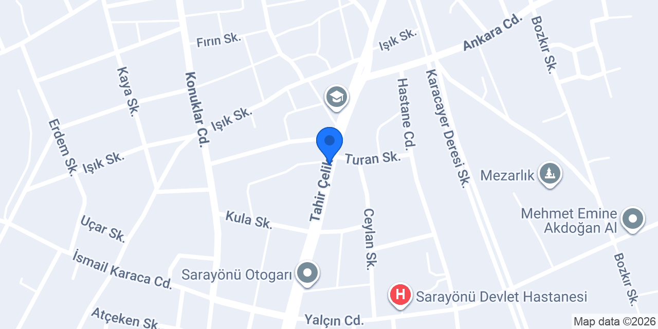 Tapu Müdürlüğü konumu