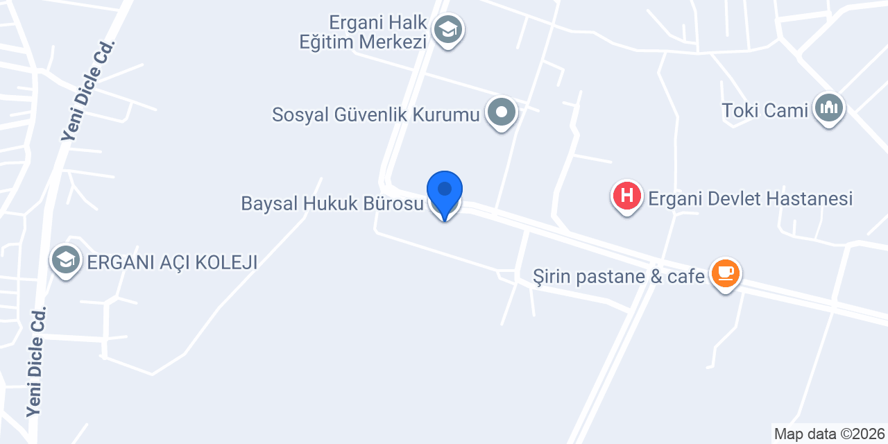 Baysal Hukuk Bürosu konumu