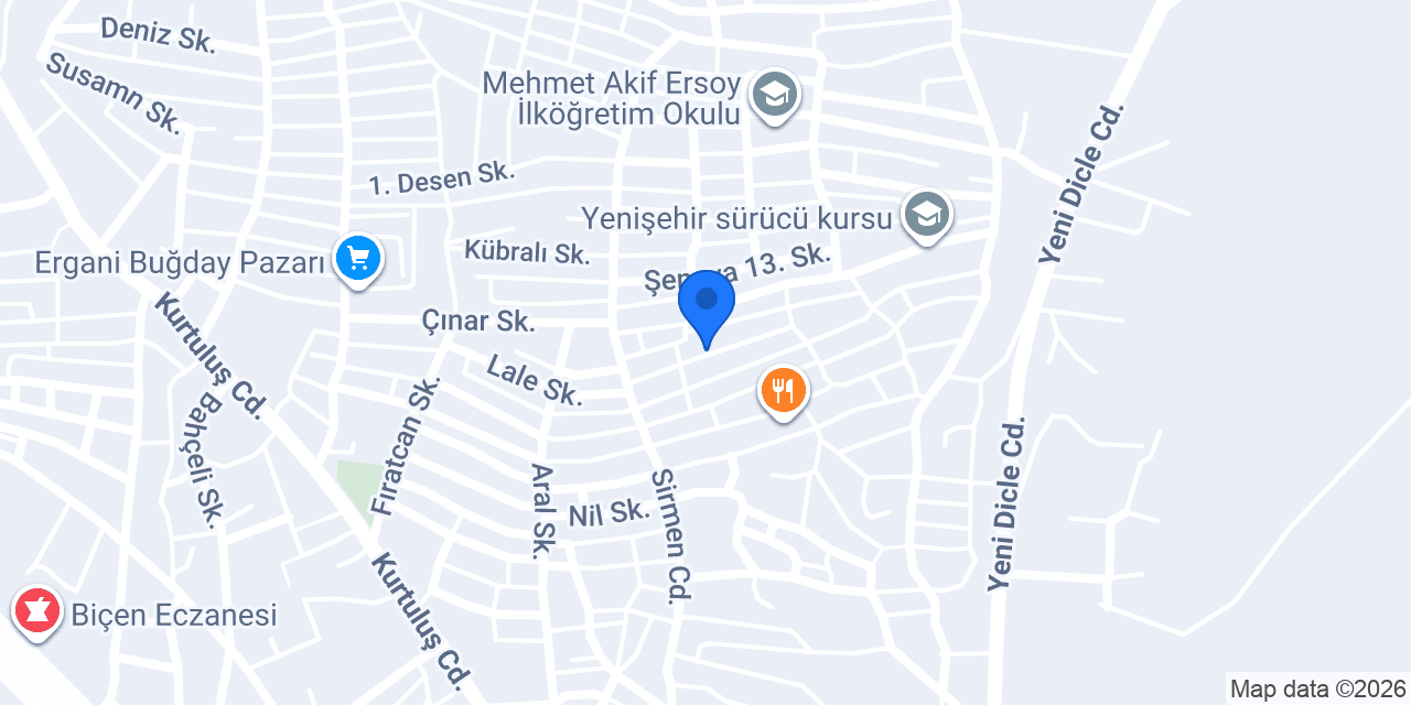 Ergani Çıtır pide lahmacun konumu