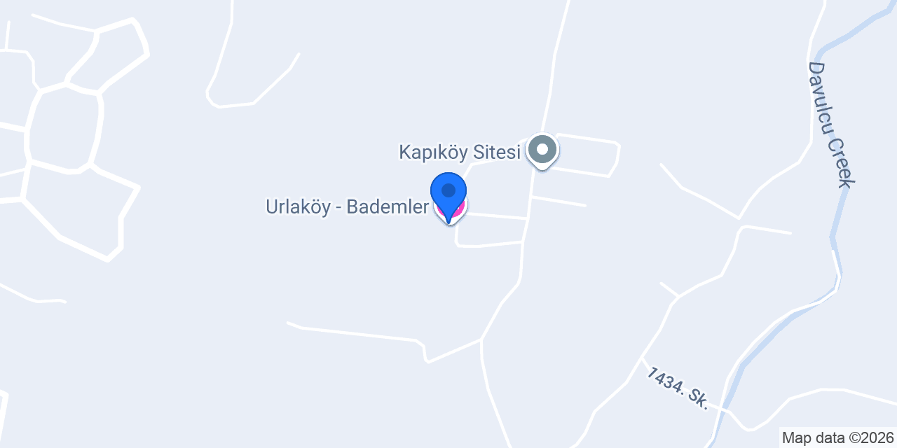 Urlaköy - Bademler konumu