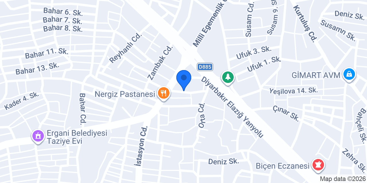 Damar Ticaret İnşaat Malzemeleri konumu