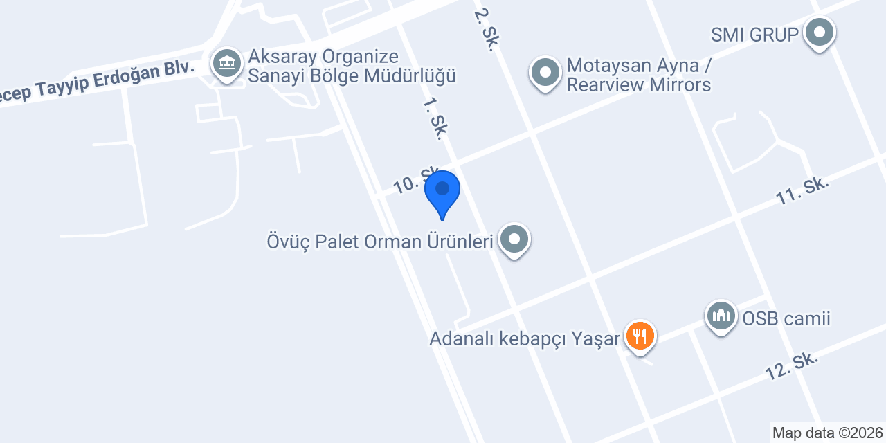 AKSARAY MODERN OTOMOTİV konumu