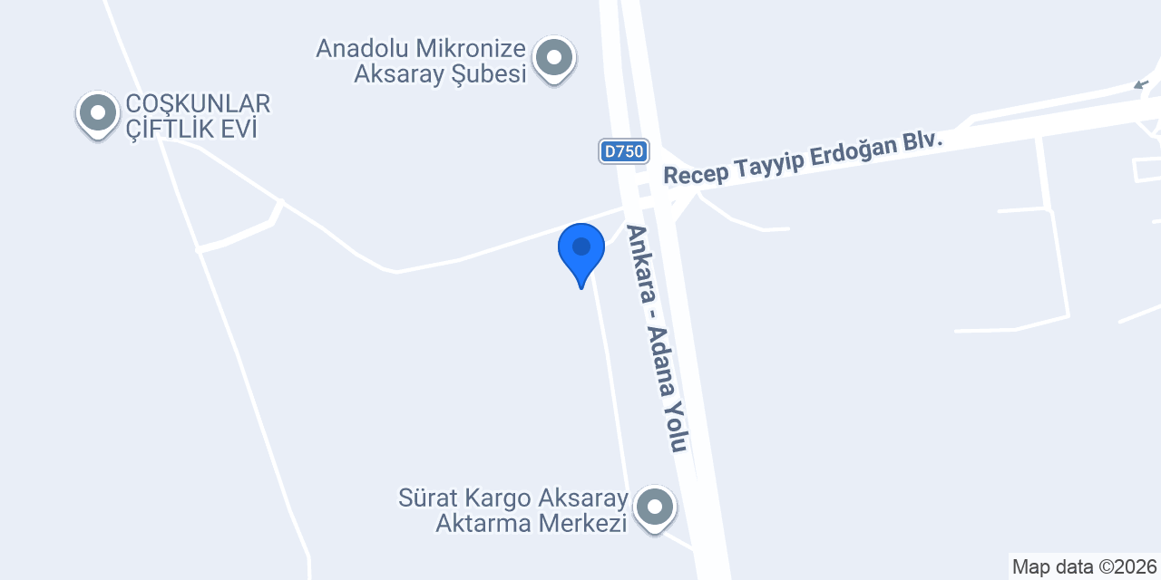 Aksaray ay oto döşeme konumu