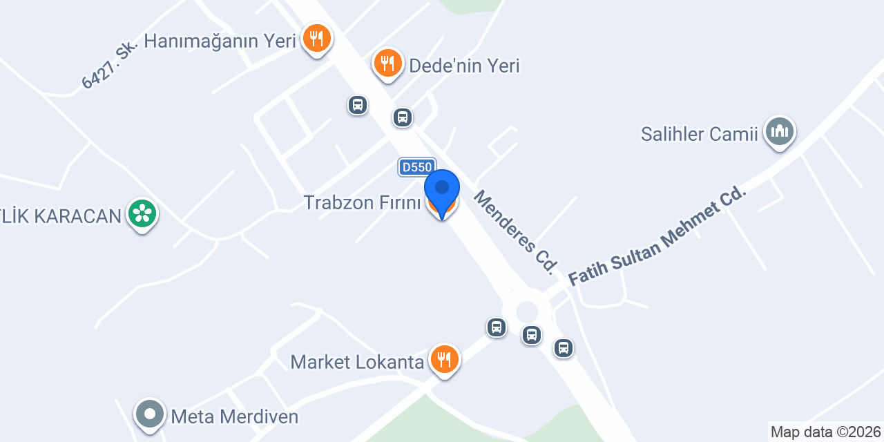 Trabzon Fırını konumu