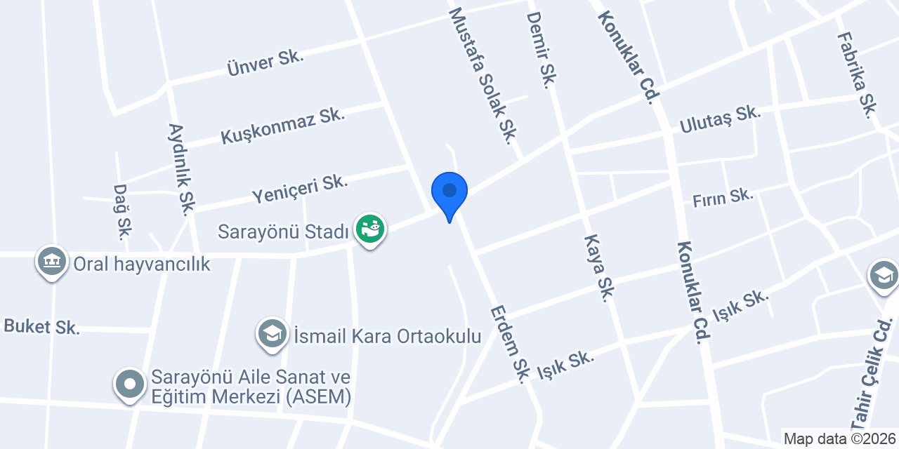 Sarayönü BİLGEHANE konumu
