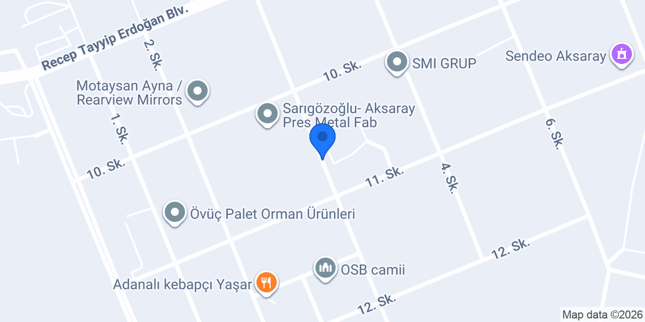Seka Otomotiv konumu