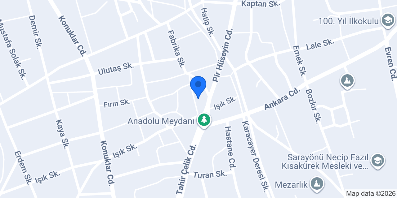 Sarayönü İlçe Emniyet Müdürlüğü konumu