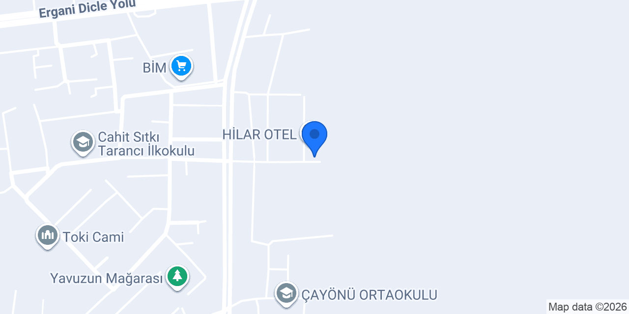 HİLAR OTEL konumu