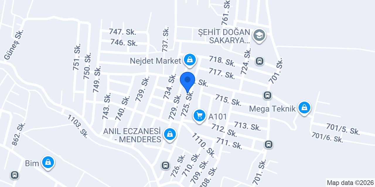 Aksu Tekstil konumu