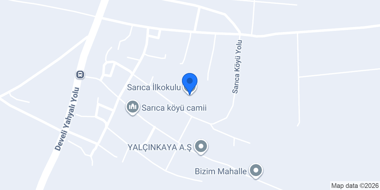 Sarıca İlkokulu konumu
