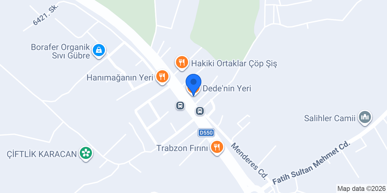 Dede'nin Yeri konumu