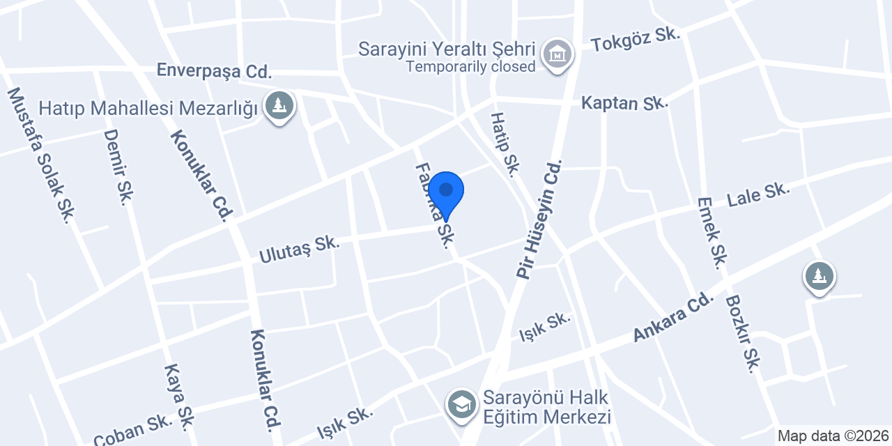 Sarayönü İlçe İtfaiye Merkezi konumu