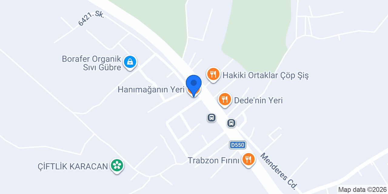 Hanımağanın Yeri konumu
