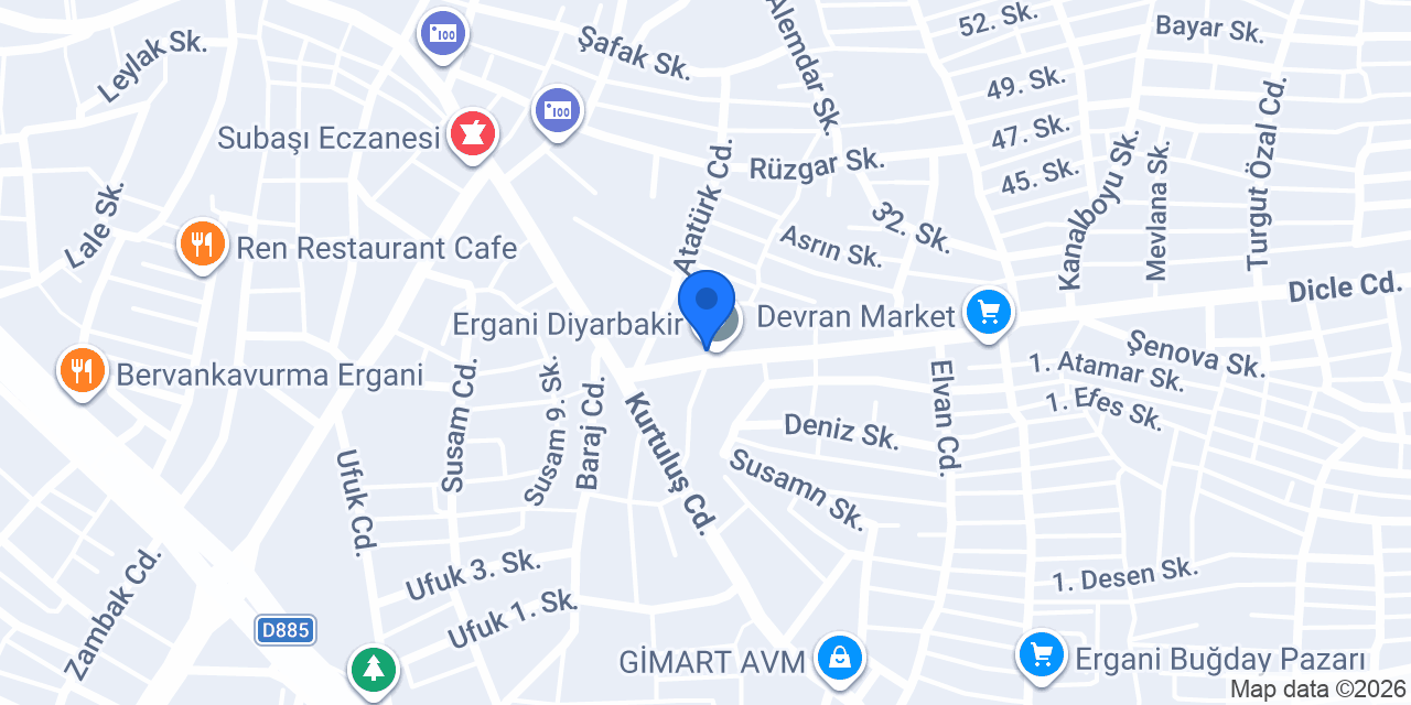 Baklavacı Sefa Ergani konumu