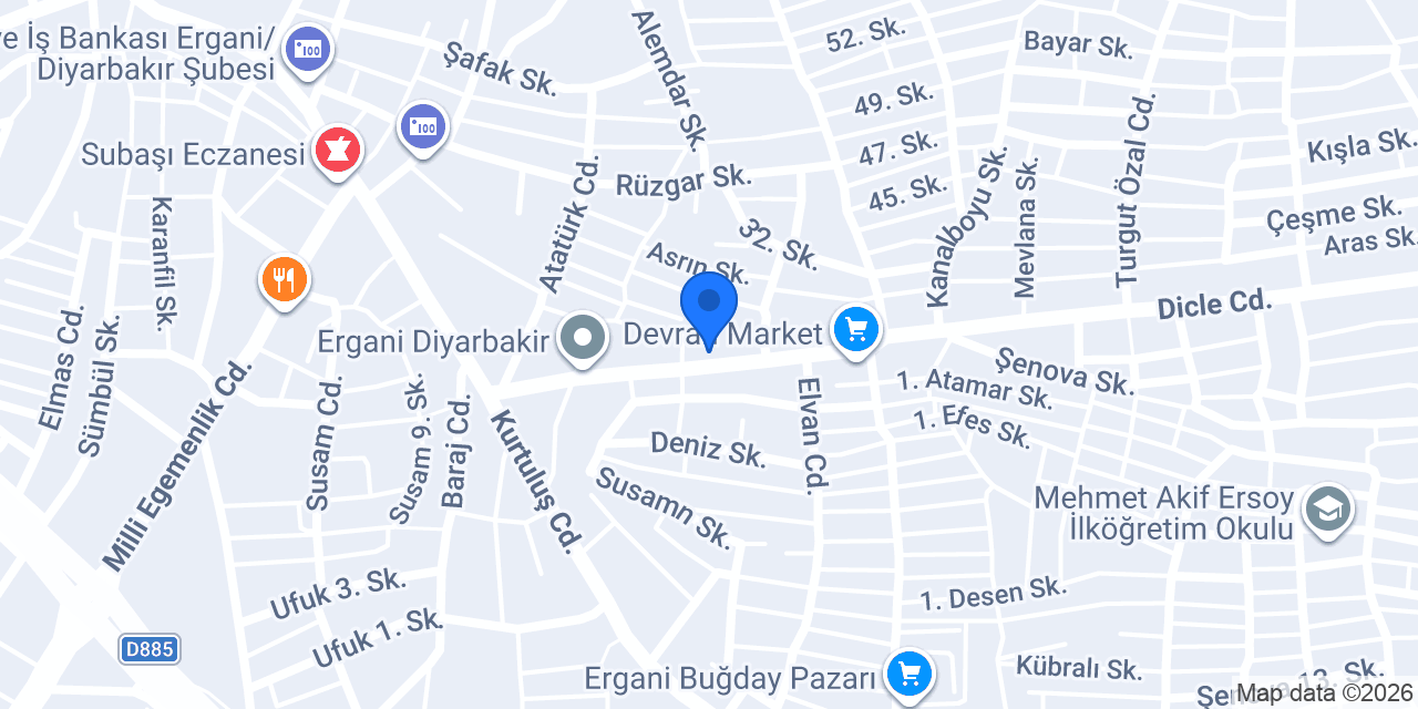 AMED ERKEK KUAFÖRÜ konumu