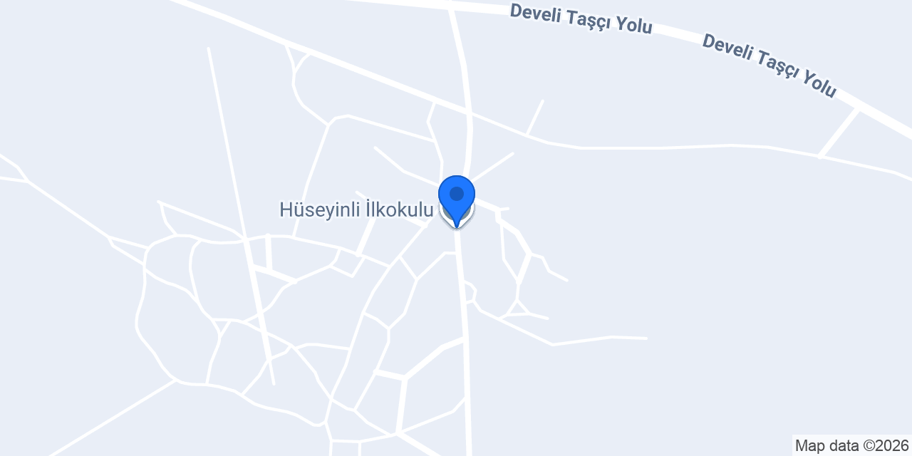 Hüseyinli İlkokulu konumu