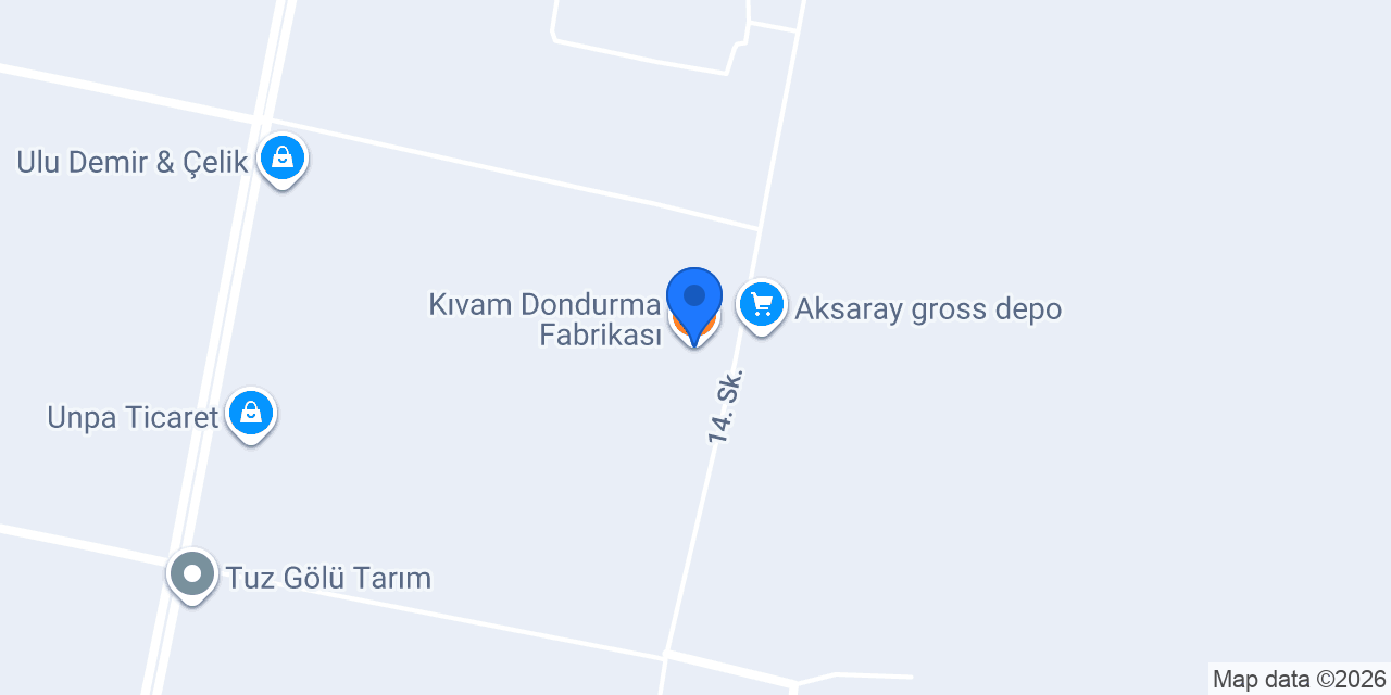 Kıvam Dondurma Fabrikası konumu