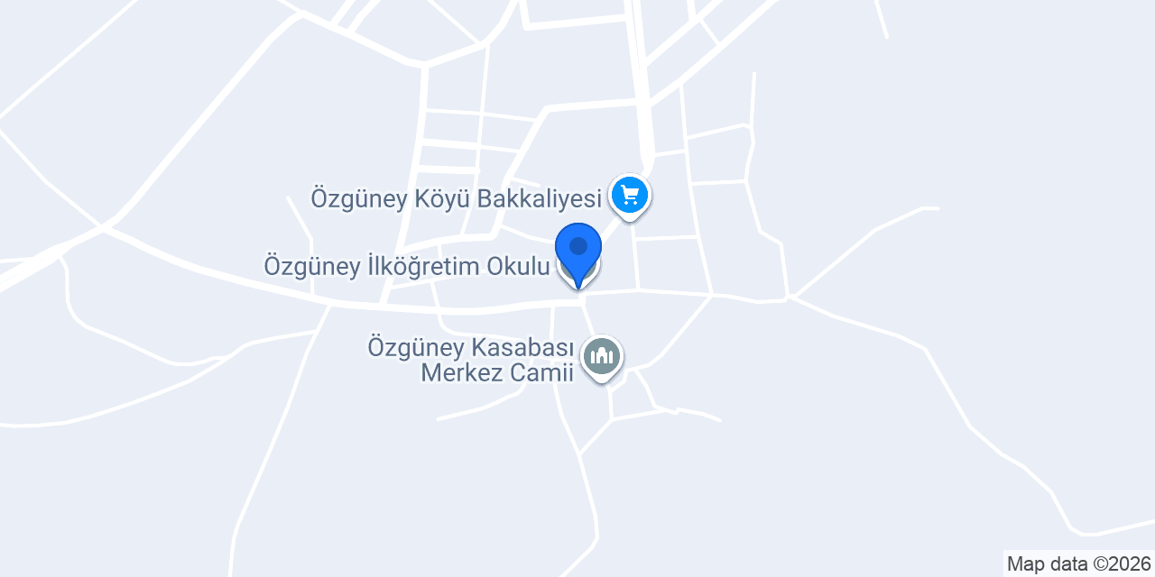 Özgüney İlköğretim Okulu konumu
