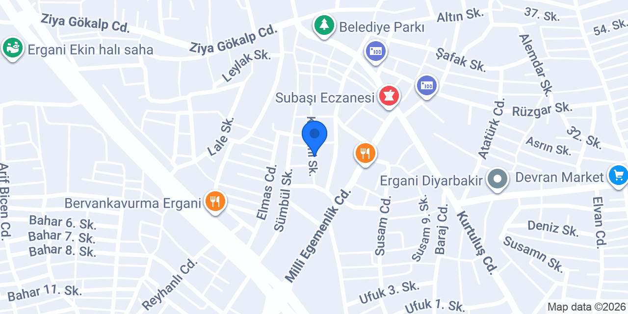 ERGANİ BOYA YAPI DEKORASYON konumu