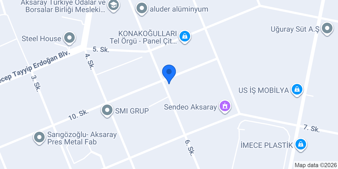 Pusat Makine Sanayi konumu
