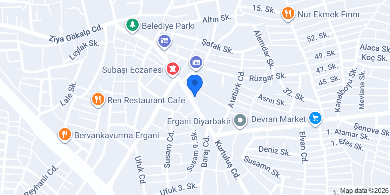 Diş Hekimi Havva Yıldız konumu