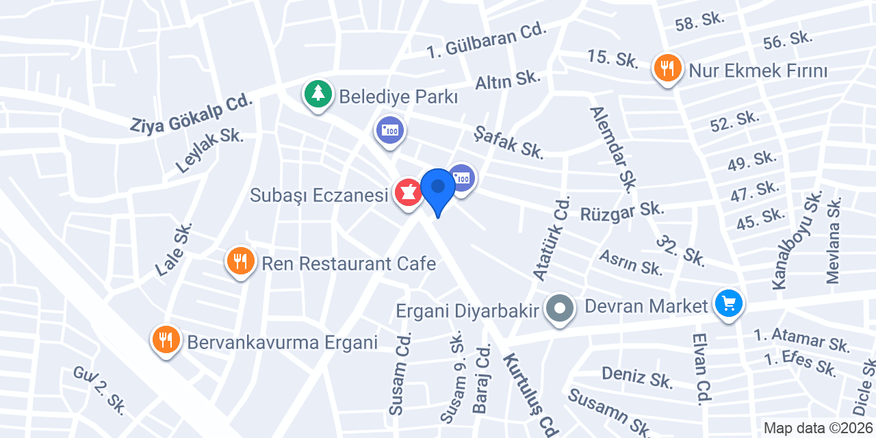 Burçin Restorant Gazino konumu