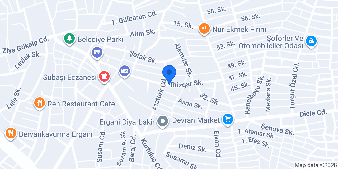 ERGANİ ELEKTRİK konumu