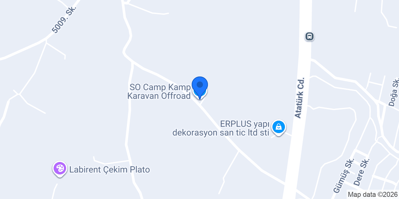 SO Camp Kamp Karavan Offroad konumu