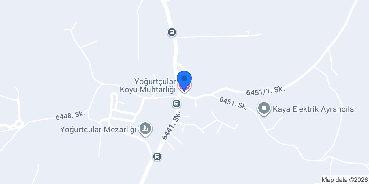 Yoğurtçular Köyü Muhtarlığı konumu