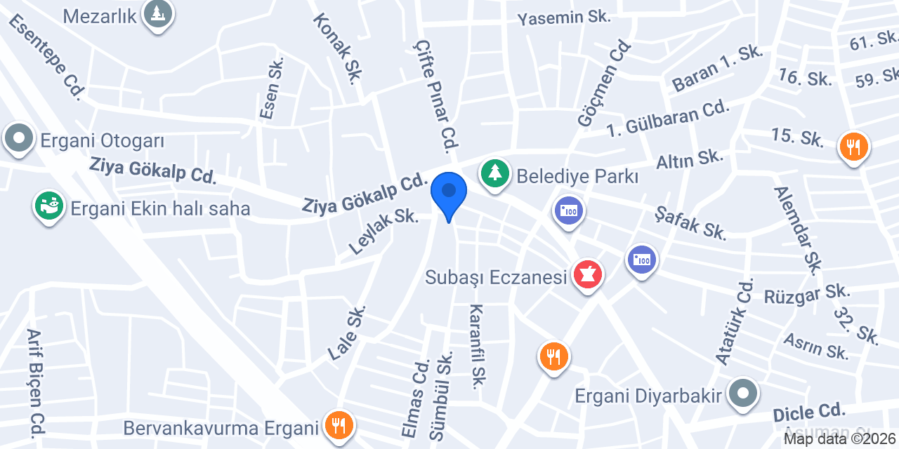 Balcı Arıtma Ergani konumu
