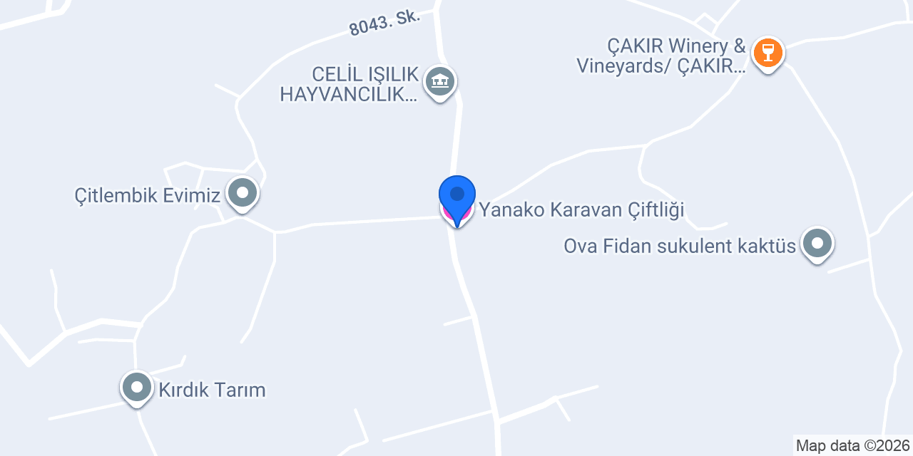 Yanako Karavan Çiftliği konumu