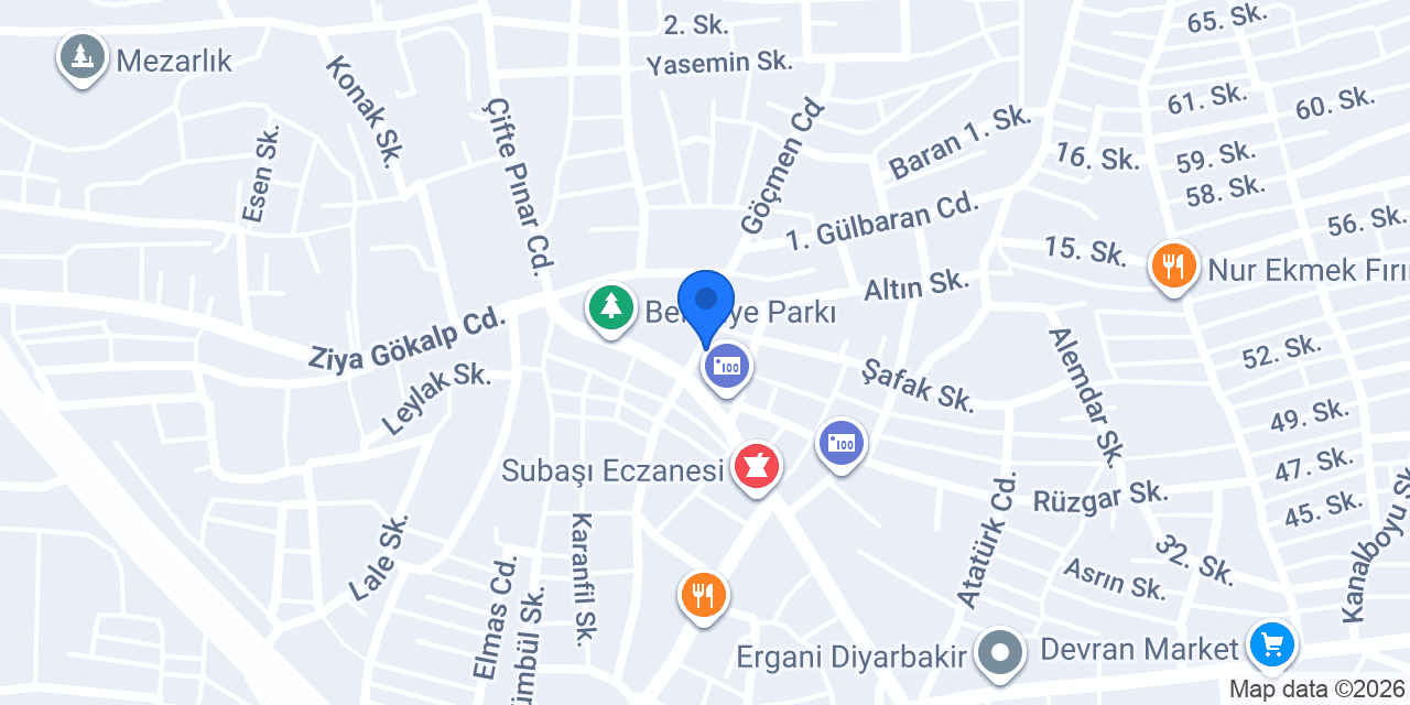 Orjin Lahmacun ve Pide salonu konumu