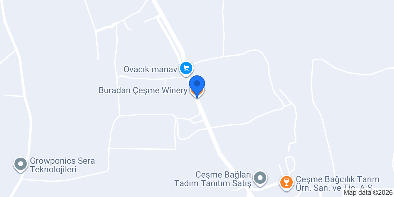 Buradan Çeşme Winery konumu