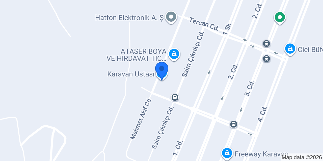 Karavan Ustası konumu