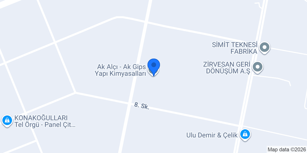 Ak Alçı - Ak Gips Yapı Kimyasalları konumu