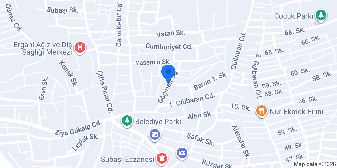 Nergiz Pasta Salonu konumu