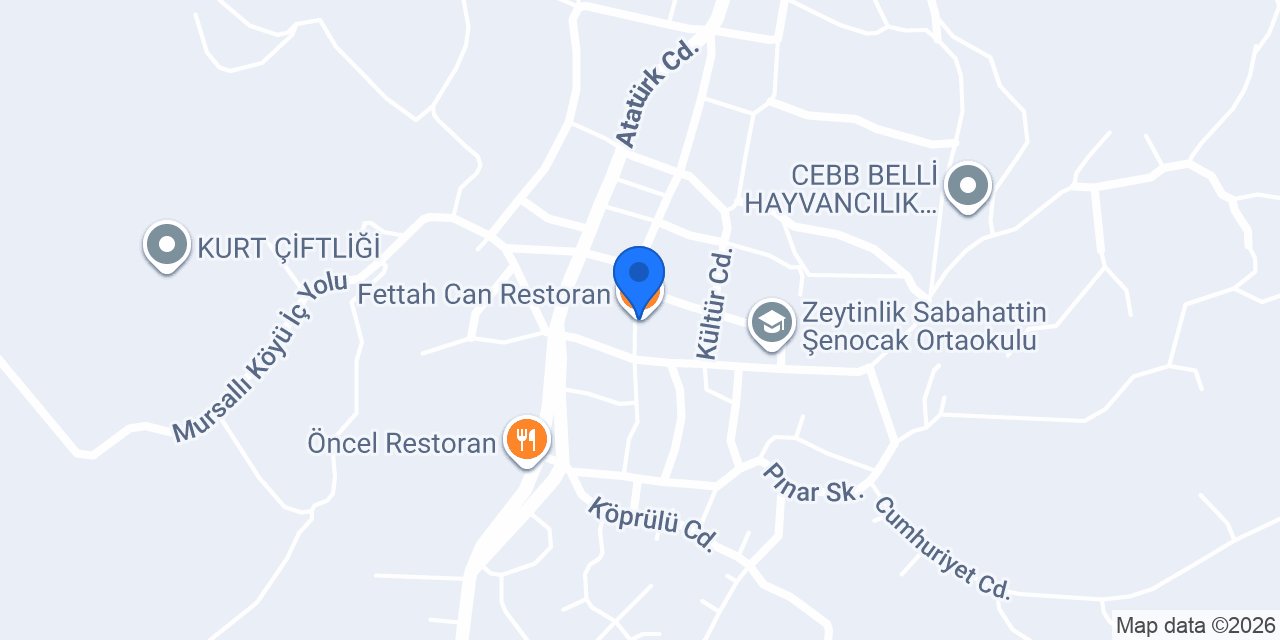 Fettah Can Restoran konumu