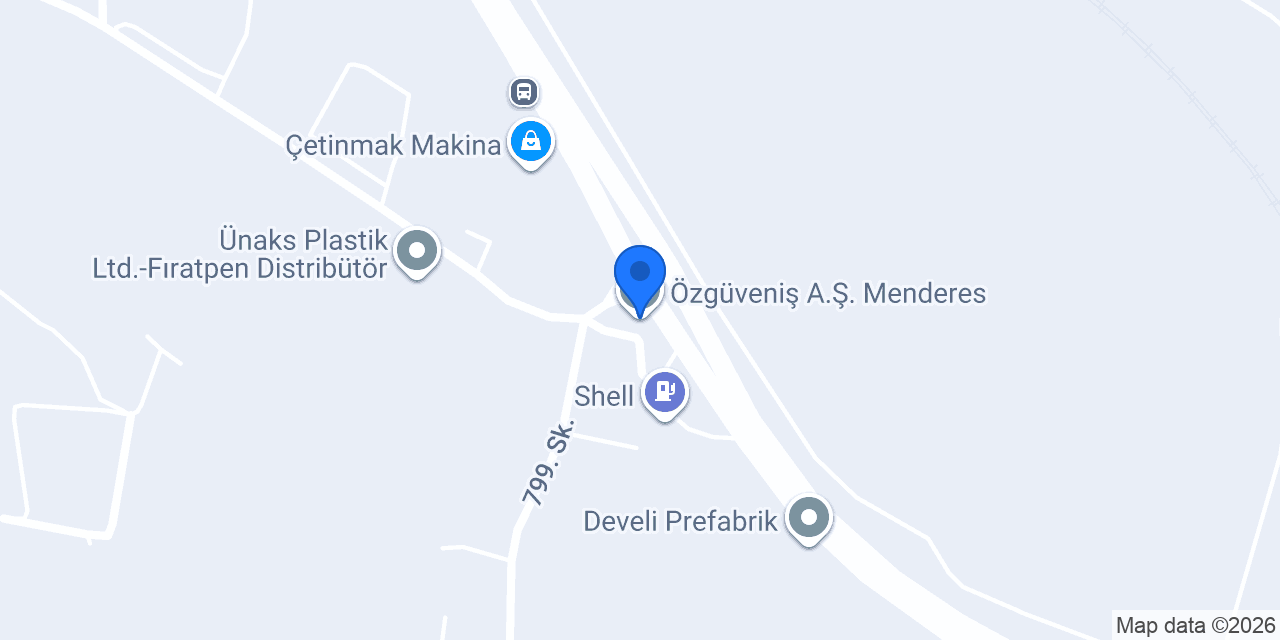 Özgüveniş A.Ş. Menderes konumu