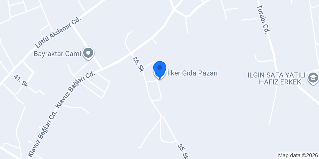 İlker Gıda Pazarı konumu