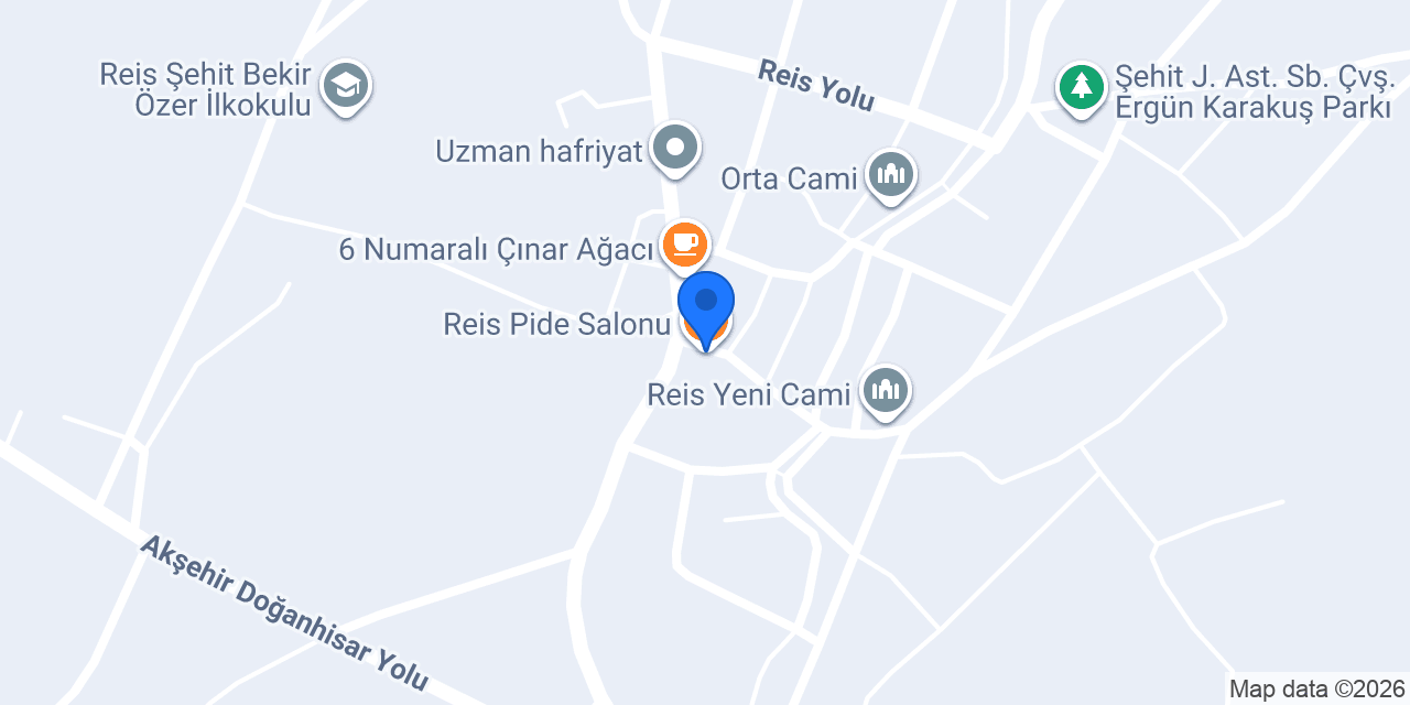Reis Pide Salonu konumu