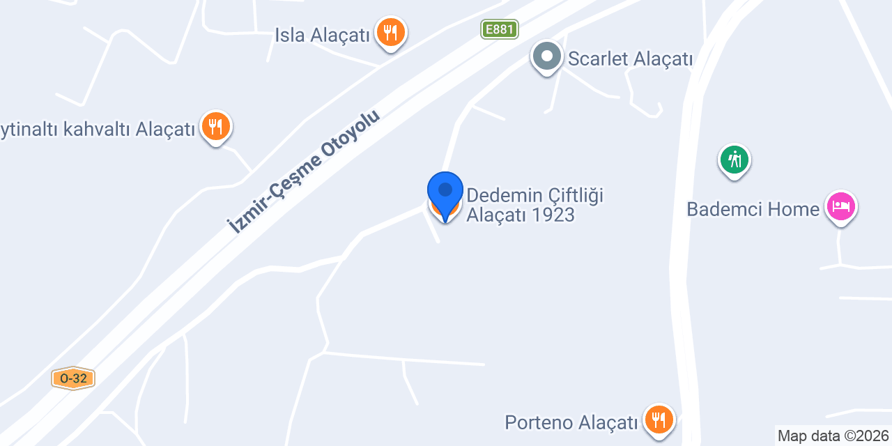 Dedemin Çiftliği Alaçatı 1923 konumu