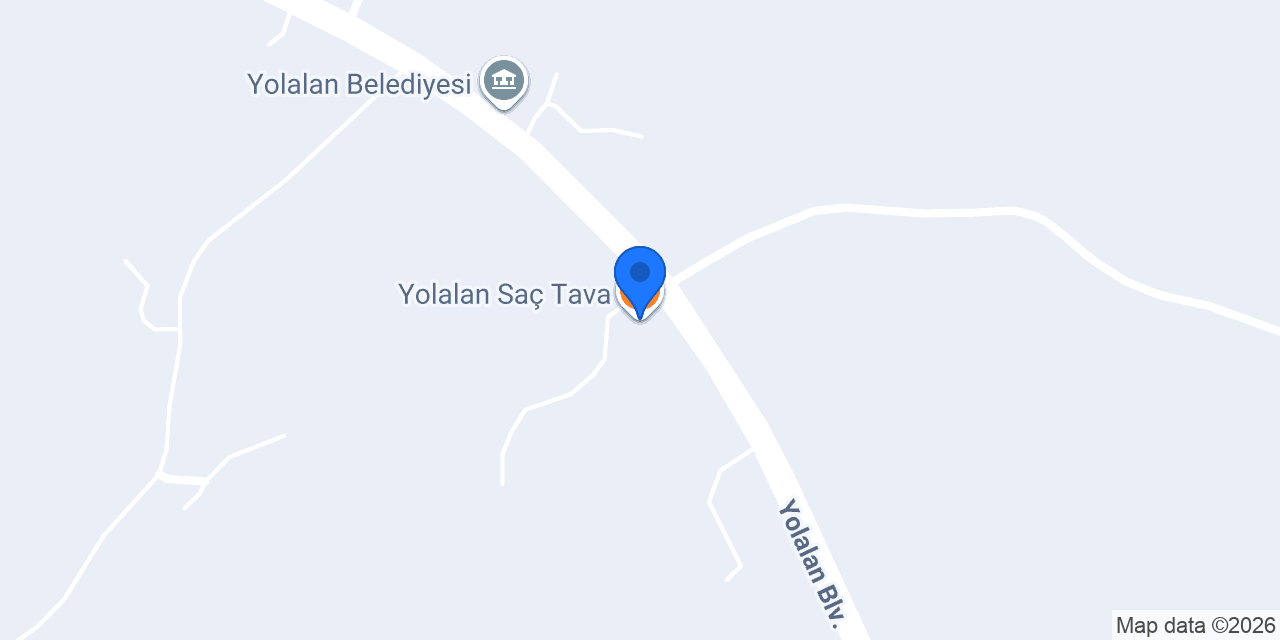 Yolalan Saç Tava konumu